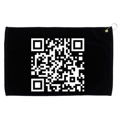 Qr Code With Funny Hidden Message Grommeted Golf Towel