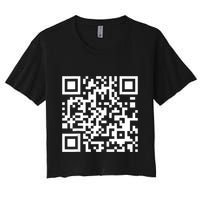 Qr Code With Funny Hidden Message Crop Top