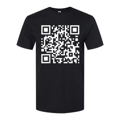 Qr Code With Funny Hidden Message Softstyle CVC T-Shirt