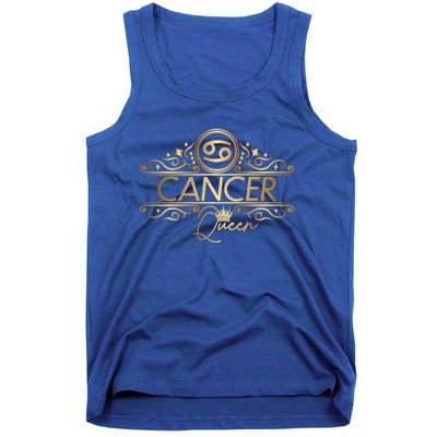 Queen Cancer Zodiac Symbol Gift Tank Top