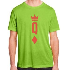 Queen Diamonds Card Matching Halloween Costume For Couples Adult ChromaSoft Performance T-Shirt