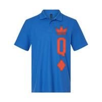 Queen Diamonds Card Matching Halloween Costume For Couples Softstyle Adult Sport Polo