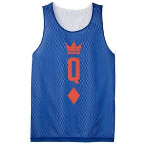 Queen Diamonds Card Matching Halloween Costume For Couples Mesh Reversible Basketball Jersey Tank