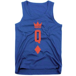 Queen Diamonds Card Matching Halloween Costume For Couples Tank Top