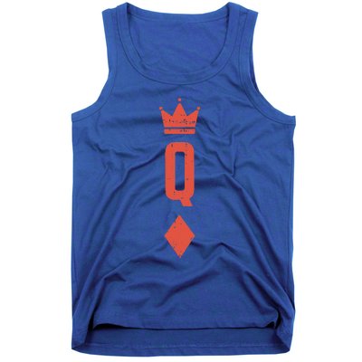 Queen Diamonds Card Matching Halloween Costume For Couples Tank Top