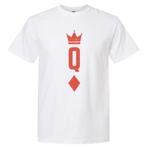 Queen Diamonds Card Matching Halloween Costume For Couples Garment-Dyed Heavyweight T-Shirt