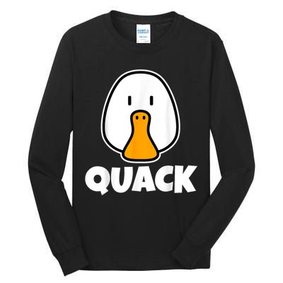 Quack Ducks Duck Lover Tall Long Sleeve T-Shirt