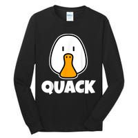 Quack Ducks Duck Lover Tall Long Sleeve T-Shirt