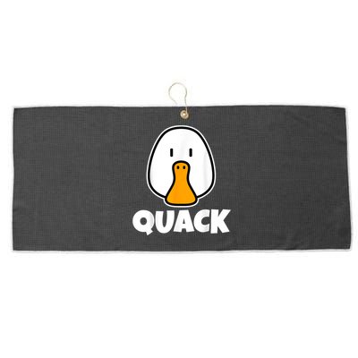 Quack Ducks Duck Lover Large Microfiber Waffle Golf Towel