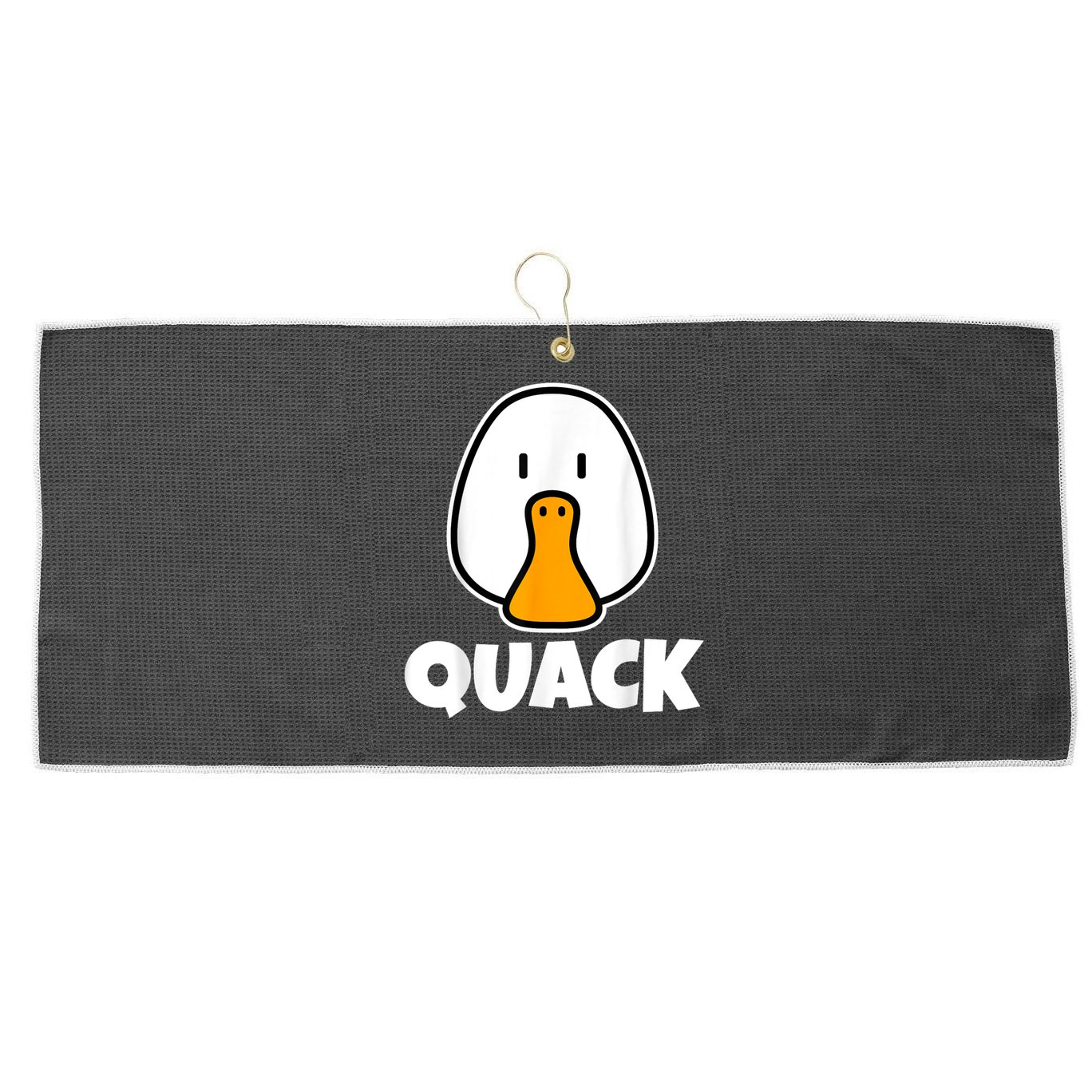 Quack Ducks Duck Lover Large Microfiber Waffle Golf Towel