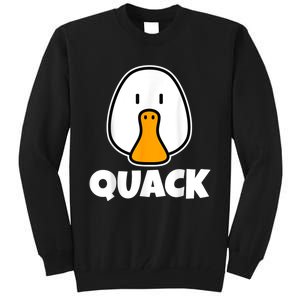 Quack Ducks Duck Lover Tall Sweatshirt