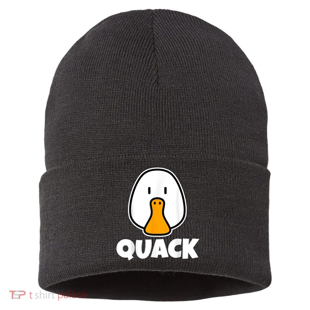 Quack Ducks Duck Lover Sustainable Knit Beanie