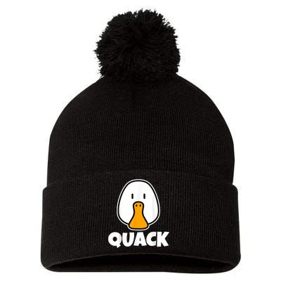 Quack Ducks Duck Lover Pom Pom 12in Knit Beanie