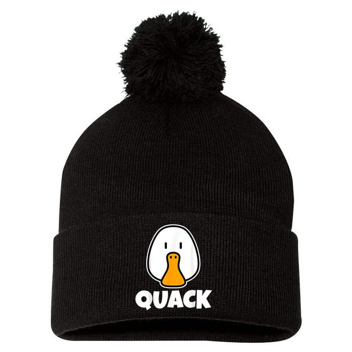 Quack Ducks Duck Lover Pom Pom 12in Knit Beanie