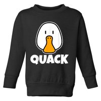 Quack Ducks Duck Lover Toddler Sweatshirt