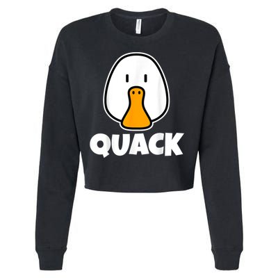 Quack Ducks Duck Lover Cropped Pullover Crew
