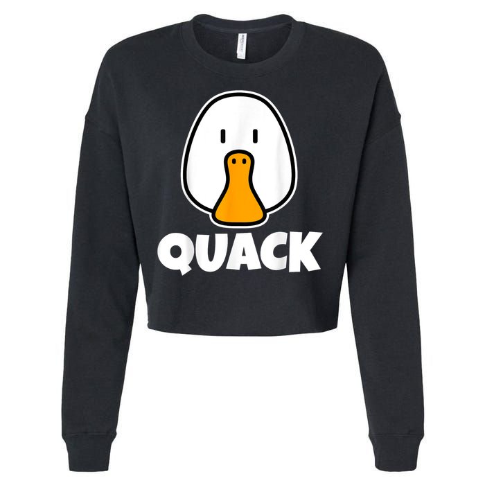 Quack Ducks Duck Lover Cropped Pullover Crew