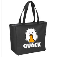 Quack Ducks Duck Lover Zip Tote Bag