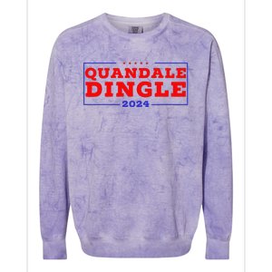 Quandale Dingle For President USA Patriotic Funny Meme Colorblast Crewneck Sweatshirt