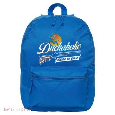 Quack Duck Hunter Duckaholic Gift Idea Design Cute Gift 16 in Basic Backpack