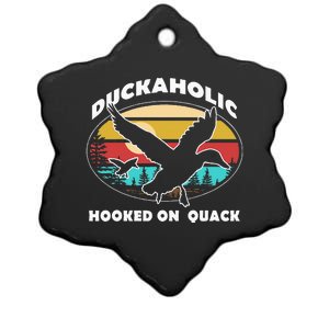 Quack Duck Hunter Duckaholic Gift Idea Ceramic Star Ornament