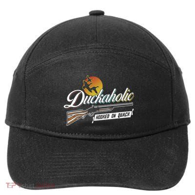 Quack Duck Hunter Duckaholic Gift Idea Design Gift 7-Panel Snapback Hat