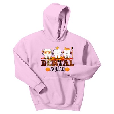 Qan7 Dental Squad Fall Autumn Thanksgiving Dental Coworkers Kids Hoodie