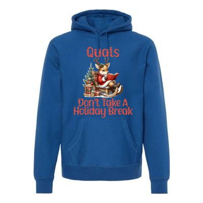 Quals DonT Take A Holiday Break Qualifying Exam Christmas Gift Premium Hoodie