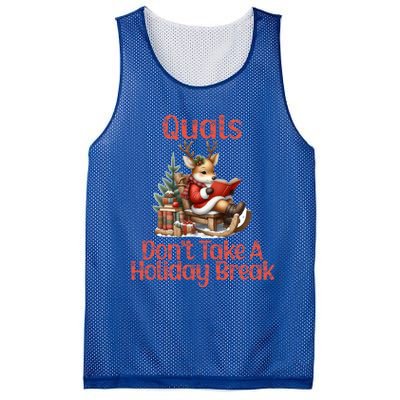 Quals DonT Take A Holiday Break Qualifying Exam Christmas Gift Mesh Reversible Basketball Jersey Tank