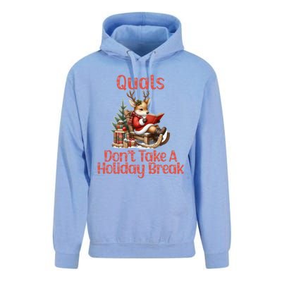 Quals DonT Take A Holiday Break Qualifying Exam Christmas Gift Unisex Surf Hoodie