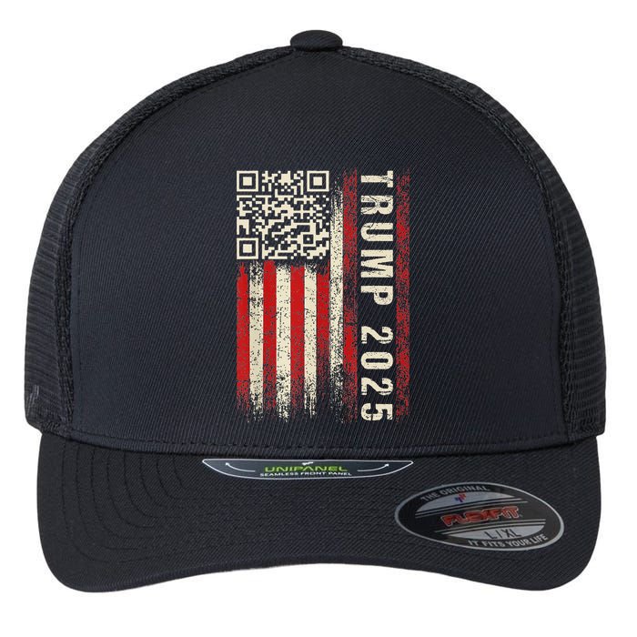 Qr Donald Trump Dancing 4745 Code Video Flexfit Unipanel Trucker Cap