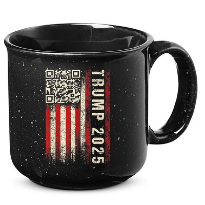 Qr Donald Trump Dancing 4745 Code Video 15oz Campfire Ceramic Mug