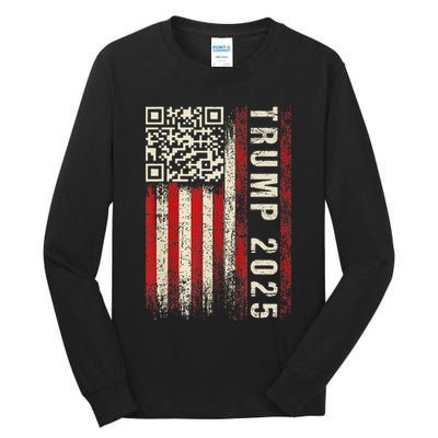 Qr Donald Trump Dancing 4745 Code Video Tall Long Sleeve T-Shirt