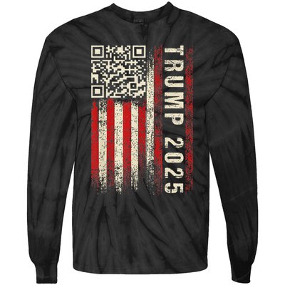 Qr Donald Trump Dancing 4745 Code Video Tie-Dye Long Sleeve Shirt