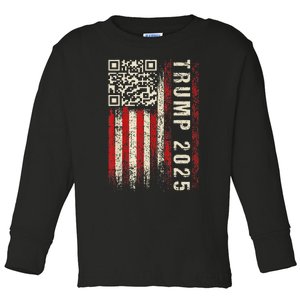 Qr Donald Trump Dancing 4745 Code Video Toddler Long Sleeve Shirt