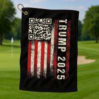 Qr Donald Trump Dancing 4745 Code Video Golf Towel