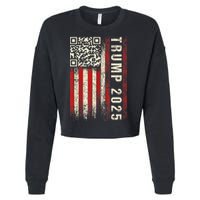Qr Donald Trump Dancing 4745 Code Video Cropped Pullover Crew