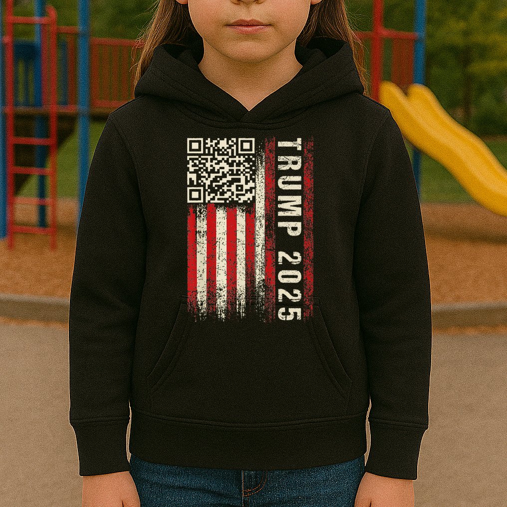 Qr Donald Trump Dancing 4745 Code Video Kids Hoodie