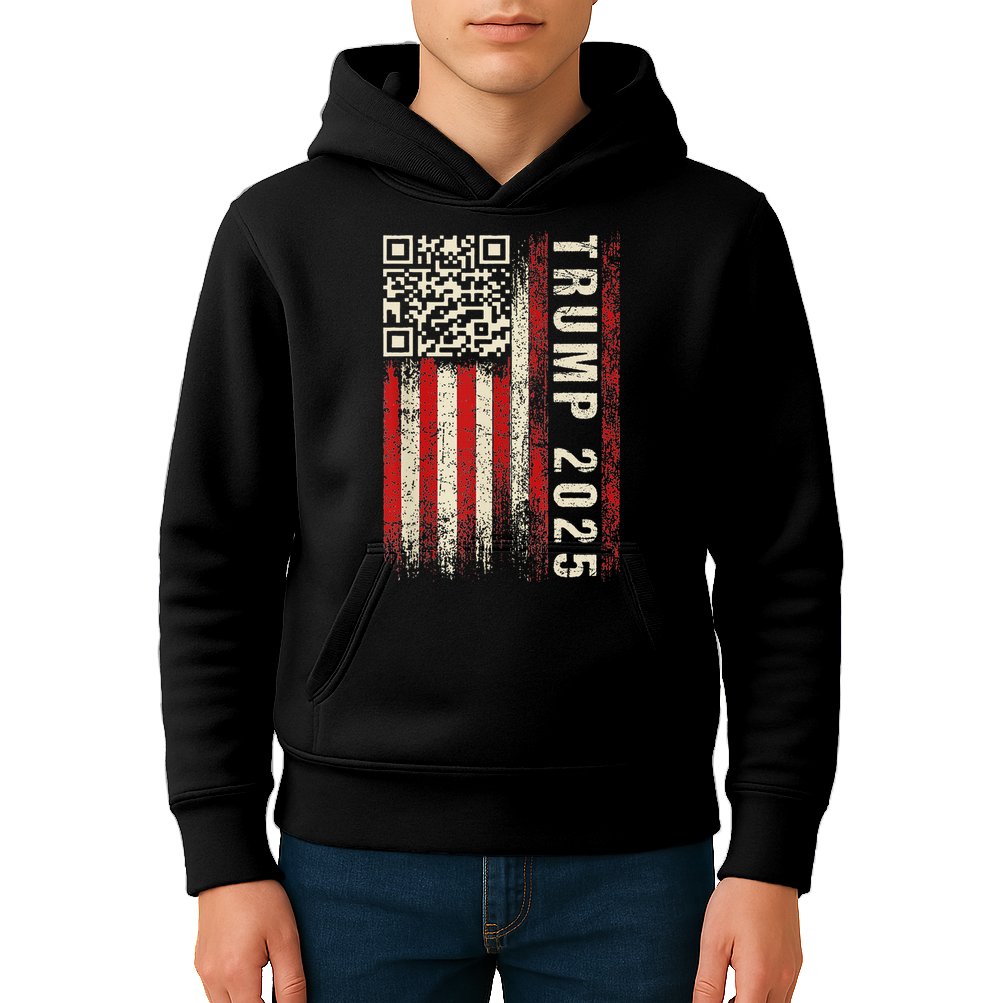 Qr Donald Trump Dancing 4745 Code Video Kids Hoodie