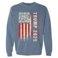 Qr Donald Trump Dancing 4745 Code Video Garment-Dyed Sweatshirt