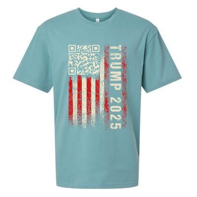Qr Donald Trump Dancing 4745 Code Video Sueded Cloud Jersey T-Shirt