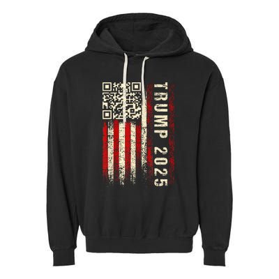 Qr Donald Trump Dancing 4745 Code Video Garment-Dyed Fleece Hoodie