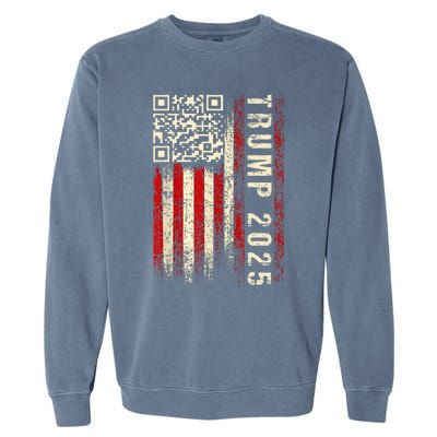 Qr Donald Trump Dancing 4745 Code Video Garment-Dyed Sweatshirt