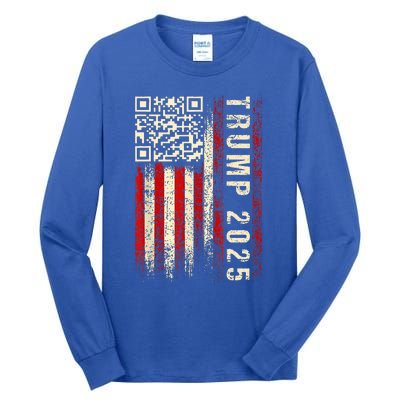 Qr Donald Trump Dancing 4745 Code Video Tall Long Sleeve T-Shirt