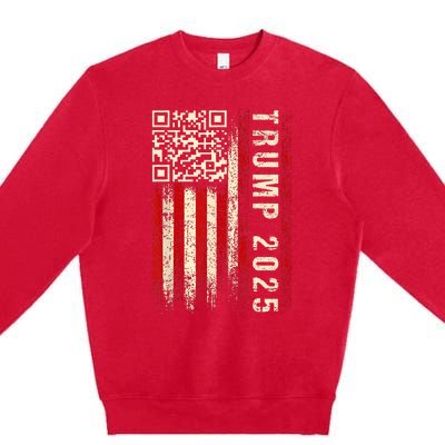 Qr Donald Trump Dancing 4745 Code Video Premium Crewneck Sweatshirt