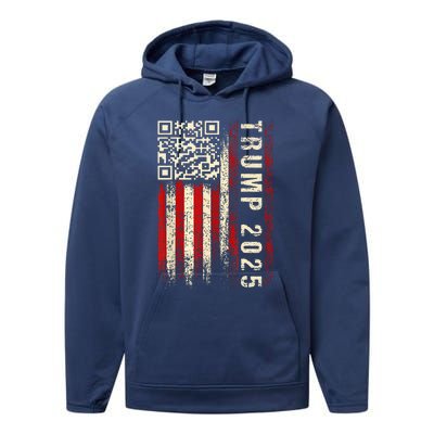 Qr Donald Trump Dancing 4745 Code Video Performance Fleece Hoodie