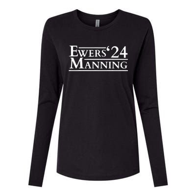 Quinn Ewers Arch Manning 2024 Funny Womens Cotton Relaxed Long Sleeve T-Shirt