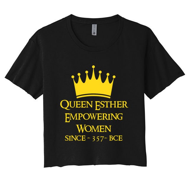 Queen Esther Empowering Women Happy Purim Feminist Costume  Crop Top