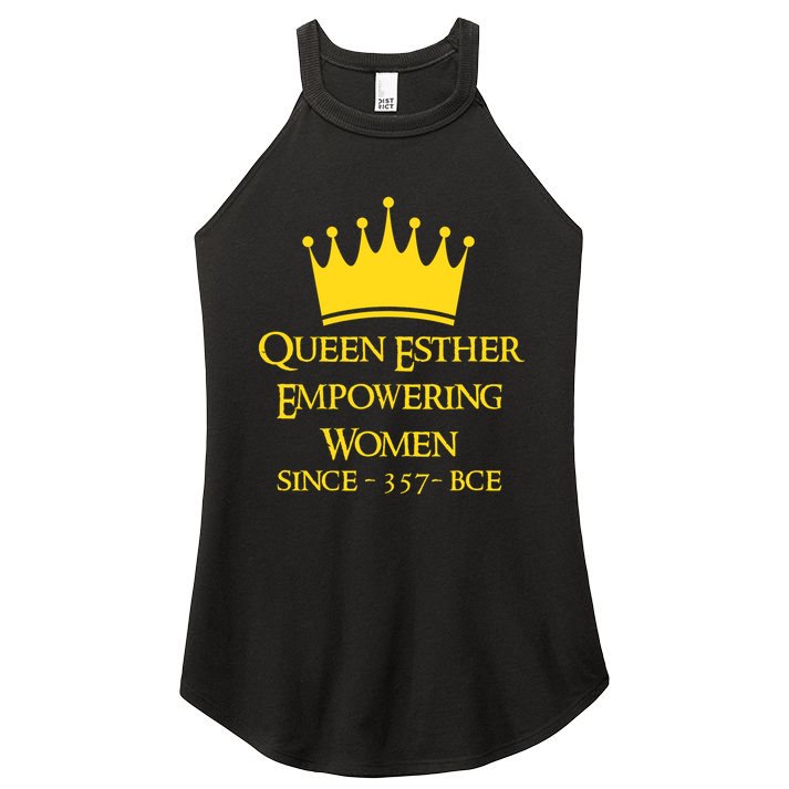 Queen Esther Empowering Women Happy Purim Feminist Costume  Women's Perfect Tri Rocker Tank