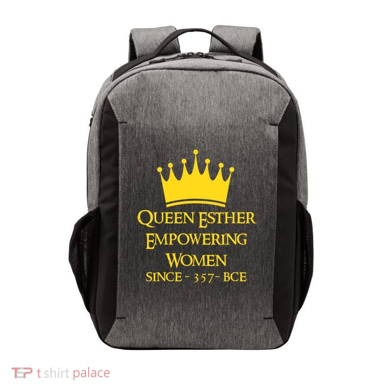 Queen Esther Empowering Women Happy Purim Feminist Costume  Vector Backpack